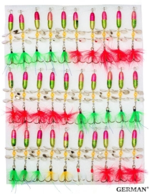 Блесна 5135 с турбинкой и стримером уп.30шт