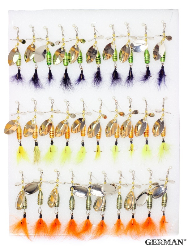 Блесна 5155 вертушка / турбина / стримером уп.30шт