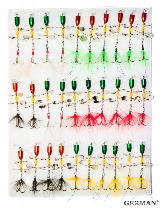 Блесна 5175 с турбинкой и стримером уп.30шт