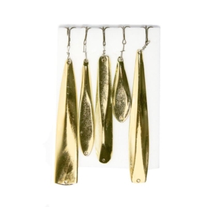 Блесна зимняя "MURENA" Набор с подвесным тройников Золото уп.5шт