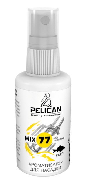 Дип-Спрей PELICAN "MIX 77 КАРП-МЕД+ШОКОЛОД" 50мл