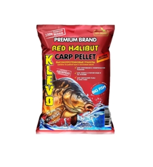 Карповый пеллетс KLEVO RED HALIBUT ЛОСОСЬ-2,5мм 700г