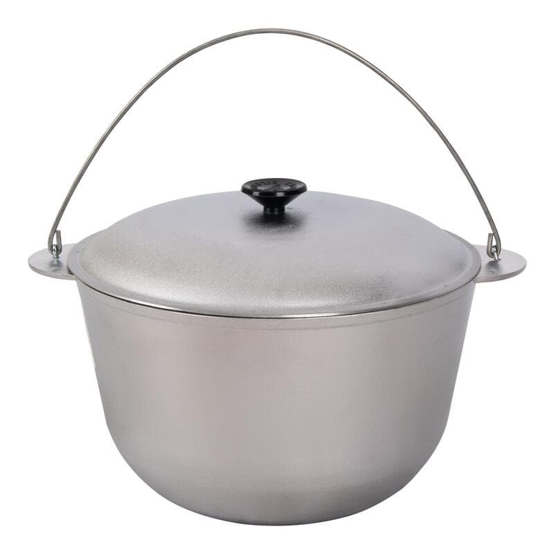 Казан походный с крышкой 12л Силумин