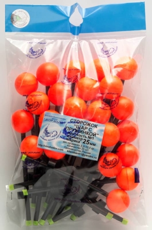 Кивок Шар 25мм с пружинкой уп.25