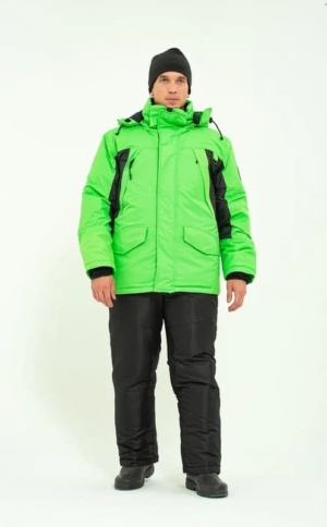 Костюм поплавок "ФИШЕР -45" таслан цв.Зеленый/Черный р.52-54/182-188