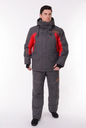 Костюм поплавок "SKIF" -40 ПК таслан цв.Серо-Красный р.60-62/170-176