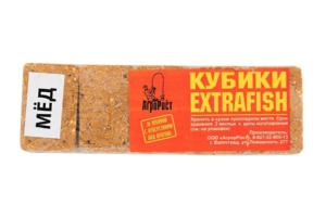 Кубики рыболовные "Extra Fish" Клубника 400гр.