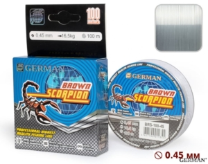 Леска "BROWN SCORPION - 2" 100 м / 0.45 мм