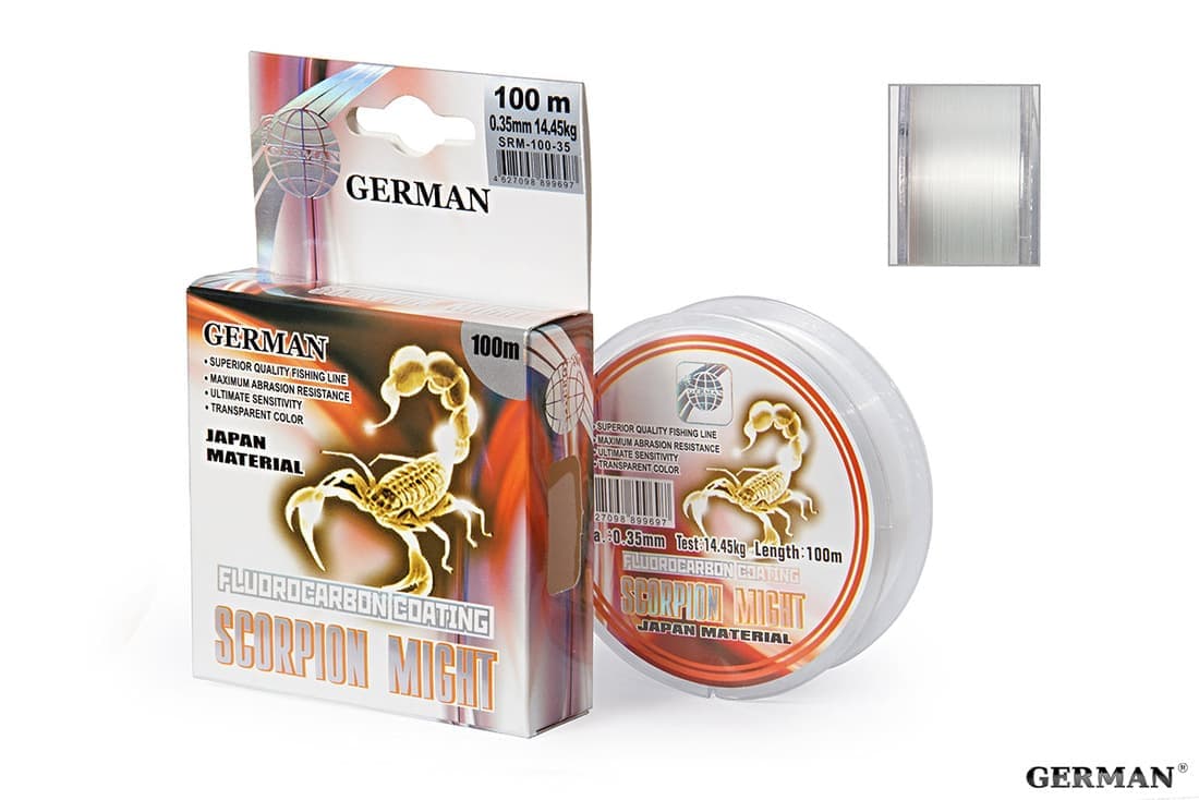 ЛЕСКА SCORPION 100m ФЛЮОР. ПОКРЫТИЕ 0.18мм