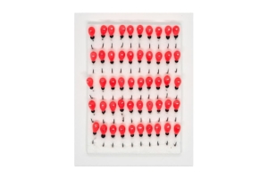 Мормышка "Вольфрам" К Ø4 ЭО АЛЫЕ уп.50шт