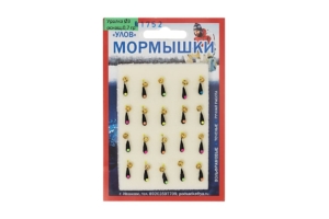 Мормышка  "Вольфрам" УРАЛКА Ø3-0.7гр цвет.1752 уп.20шт