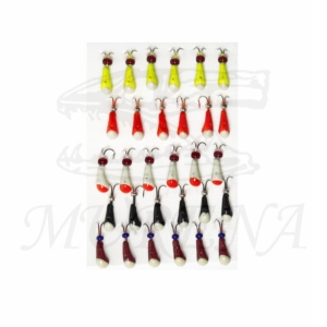 Мормышка свинцовая "MURENA" Набор Коза краш. У.О.-4 уп.30шт