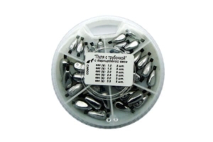 Набор грузов большой №17 «пуля с трубочкой» вес:1.0-3.5г.