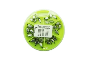 Набор грузов большой №19 «овал с трубочкой» вес:1.0-3.5г.