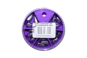 Набор Грузов малый №14 «пуля с трубочкой» вес:1.0-3.0г