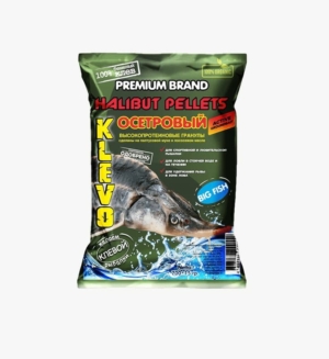 Осетровый пеллетс KLEVO BLACK HALIBUT БЕЛАЯ РЫБА - 4мм 700г