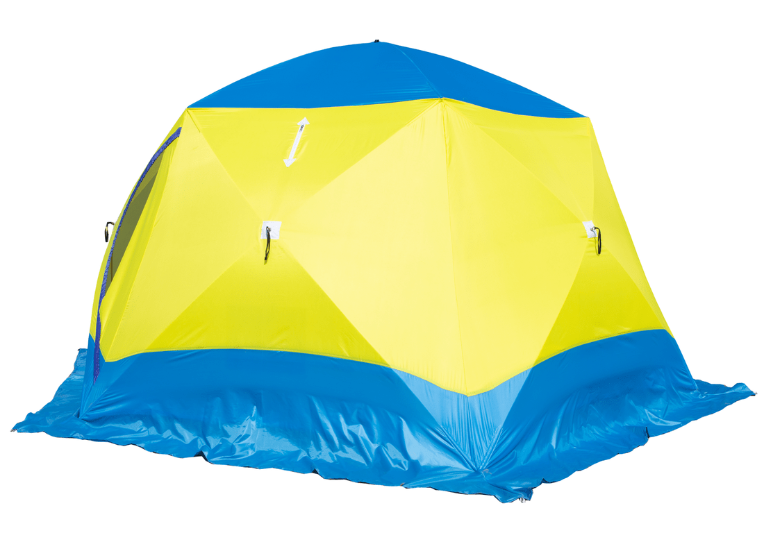 Палатка СТЭК-ЧУМ-3 (3х СЛОЙНАЯ) с выводом под трубу ширина - 4.20м, высота- 2.20м. — изображение 2