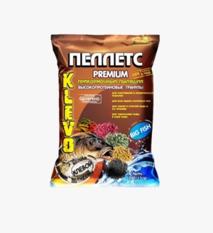 Пеллетс "KLEVO - ЗИМНИЙ" лещ-плотва (аромат мотыль) (красный) 8 мм 700 г