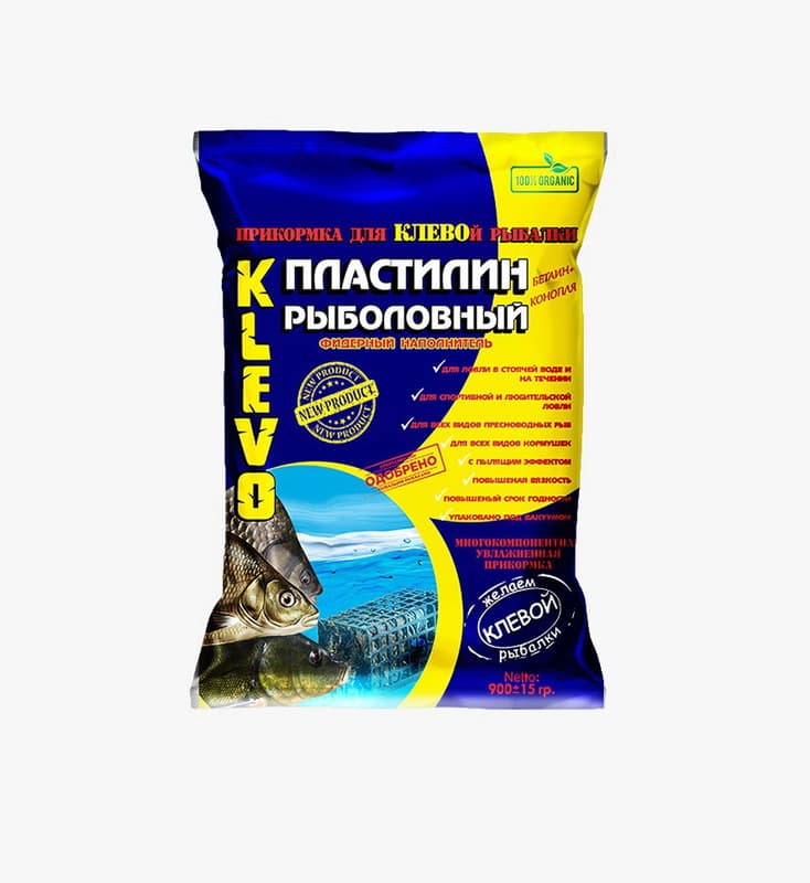 ПЛАСТИЛИН KLEVO желтый КУКУРУЗА 900г