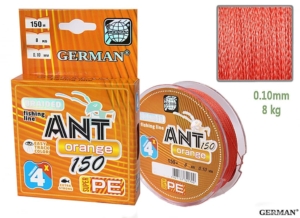Плетенка ANT Orange 4-PE 150m 0.10мм