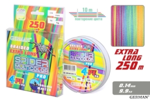 Плетенка Multicolor 4-PE 250m 0.14мм