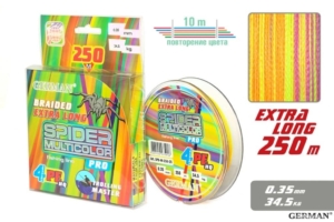 Плетенка Multicolor 4-PE 250m 0.35мм