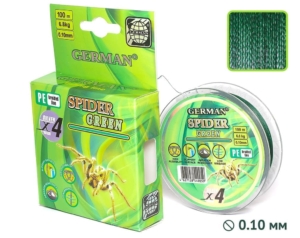 Плетенка SPIDER-GREEN 100m 0.10мм
