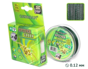 Плетенка SPIDER-GREEN 100m 0.12мм