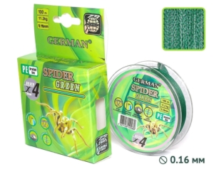 Плетенка SPIDER-GREEN 100m 0.16мм
