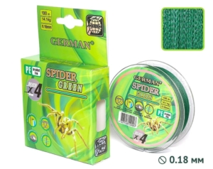 Плетенка SPIDER-GREEN 100m 0.18мм