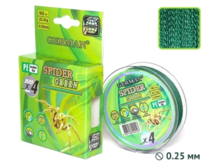Плетенка SPIDER-GREEN 100m 0.25мм