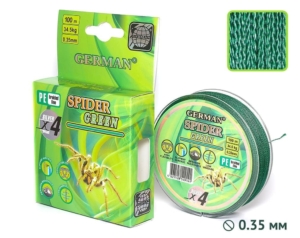 Плетенка SPIDER-GREEN 100m 0.35мм