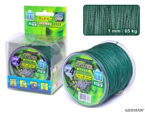 Плетенка SPIDER-GREEN 100m 1.00мм