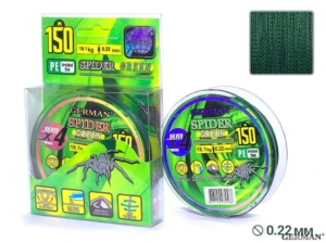 Плетенка SPIDER-GREEN 150m 0.22мм