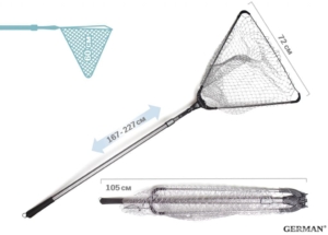 Подсачник треугольный / пропитанный (ручка 2секции).больш