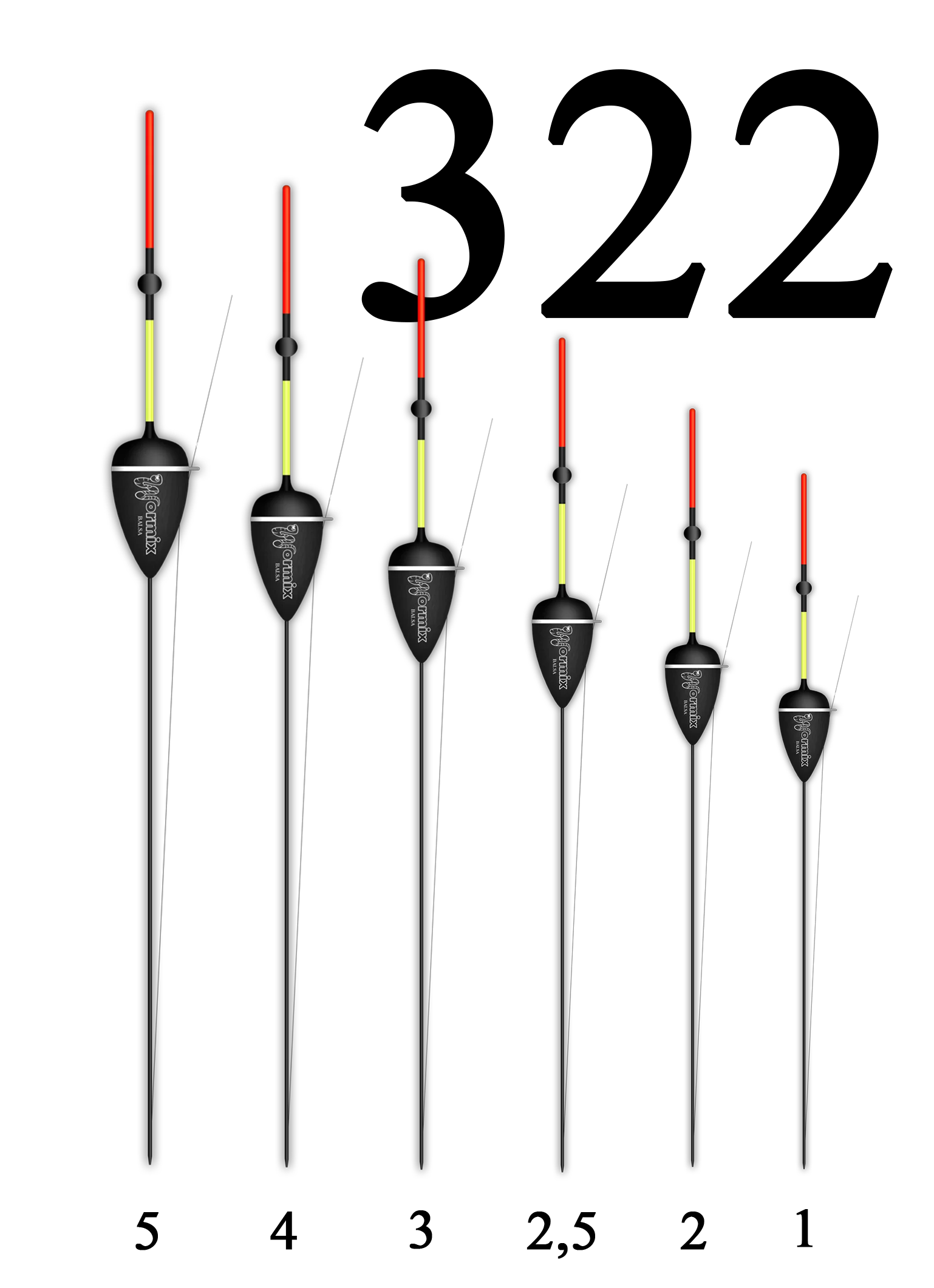Поплавок Бальсовый "Wormix" №322 1гр уп.10шт