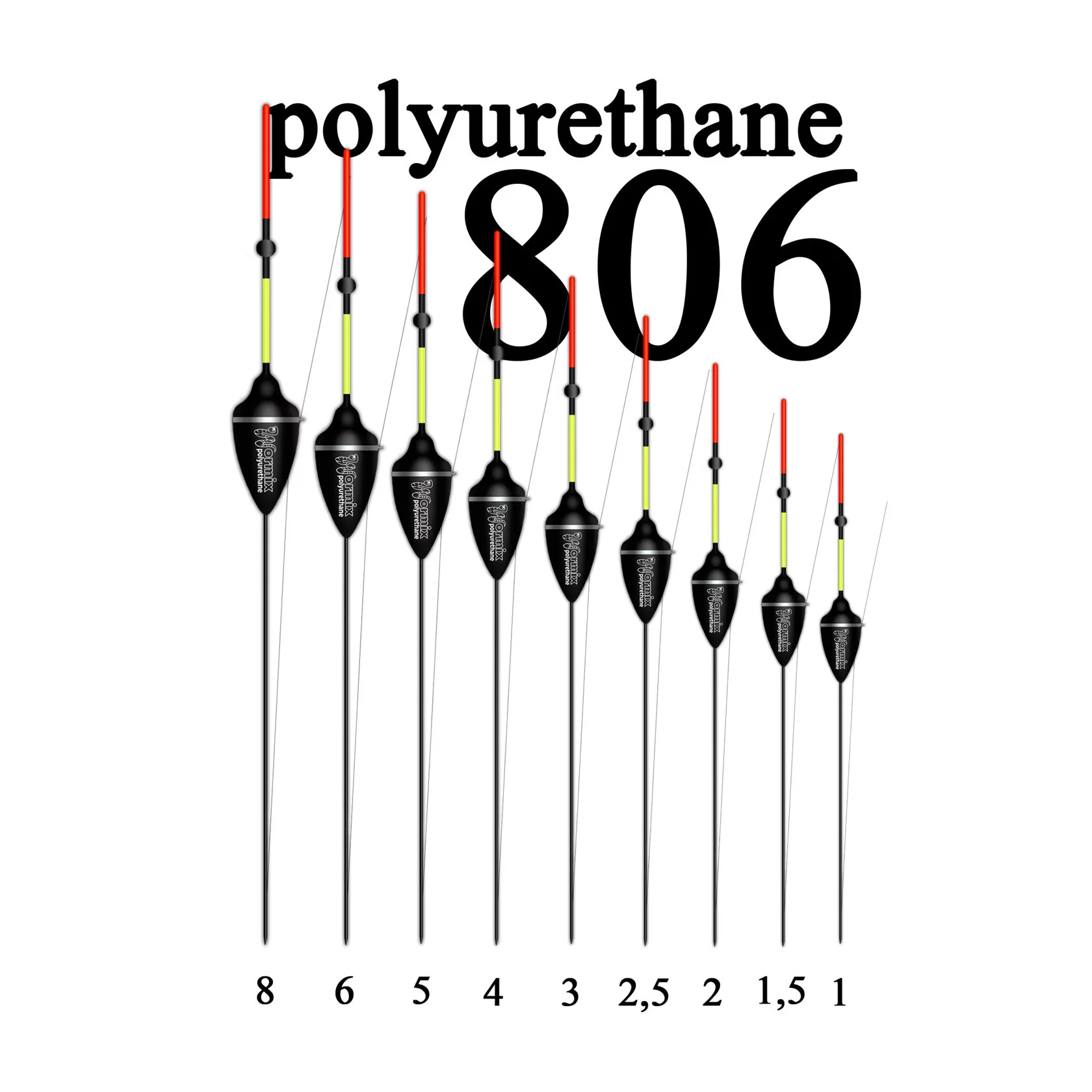 Поплавок Полиуретан "Wormix" №806 8гр уп.10шт
