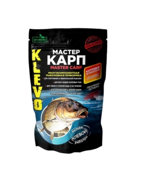 Прикормка KLEVO "МАСТЕР КАРП" крупный помол СЛИВА 900г