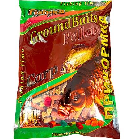 Прикормка "Fish.ka" Карп-Карась ЧЕСНОК гран.4мм 0,8кг