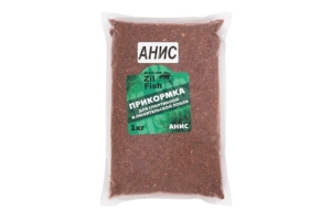 Прикормка ZIL-FISH увлажненная на мелассе "Анис" 1кг