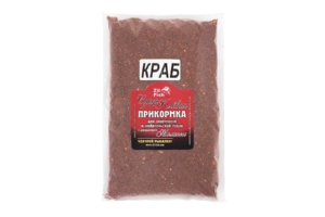 Прикормка ZIL-FISH увлажненная на мелассе "Краб" 1кг