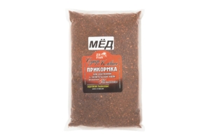 Прикормка ZIL-FISH увлажненная на мелассе "Мед" 1кг