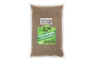 Прикормка ZIL-FISH увлажненная на мелассе "Толстолобик" 1кг