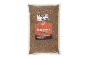 Прикормка ZIL-FISH увлажненная на мелассе "Ваниль+Анис" 1кг