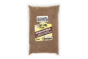 Прикормка ZIL-FISH увлажненная на мелассе "Ваниль" 1кг
