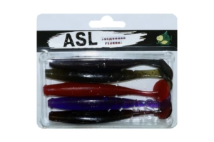 Съедобный силикон ASL «Самурай» цв.mix 2 L- 7.5см (3″) уп.6шт