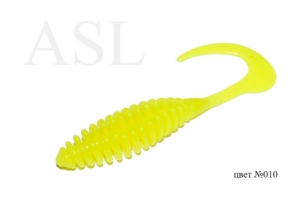 Съедобный силикон ASL «Турбо твистер» цв.010 L- 7.5см (3″) уп.8шт
