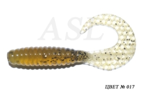 Съедобный силикон ASL «Твистер» цв.017 L- 10см (4″) уп.4шт