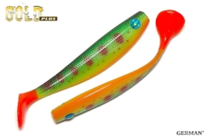 Съедобный силикон GOLD Plus "Goblin" 130мм / 132цвет. уп(5шт)