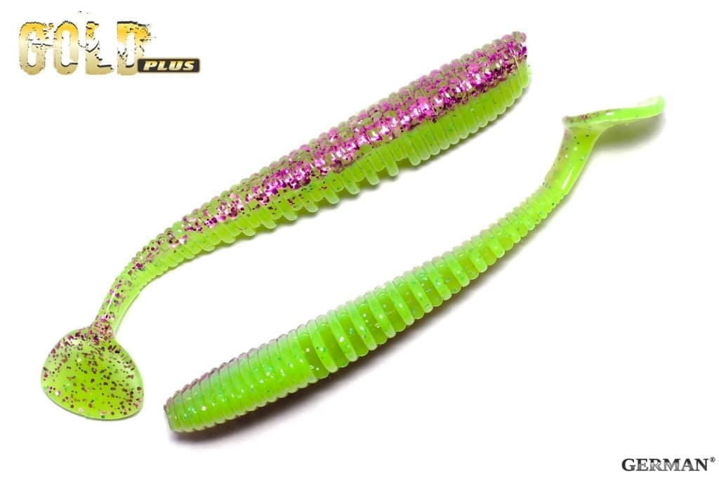 Съедобный силикон GOLD Plus "Kai" 90мм / 102цвет. уп(8шт)